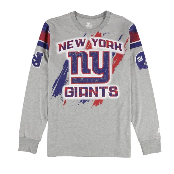 STARTER Mens New York Giants Graphic T-Shirt gia L