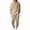 Khaki, variant on JUUYY Mens 2 Piece Linen Set Long Sleeve Button Down Casual Hoodie Shirt and Loose Jogger Pants Sets Beach Vacation Summer Outfits Khaki XXXL