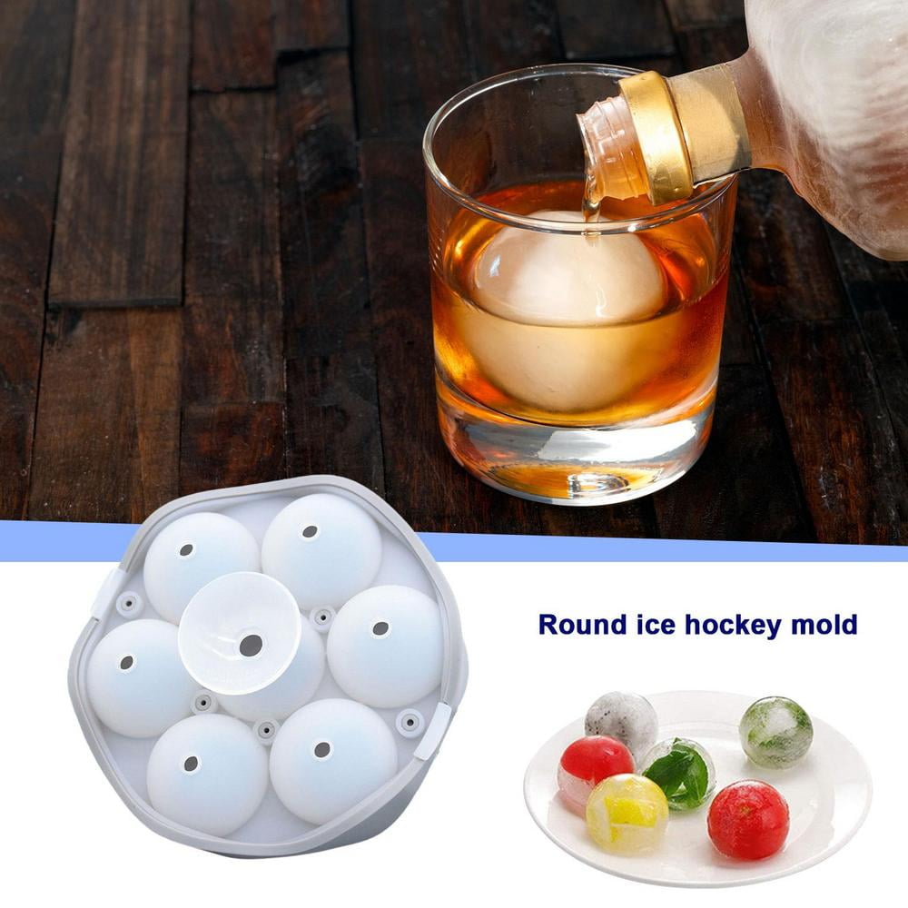 Tohuu Football Shape Silicone Ice Cube Tray Reusable Ice Ball Maker with  Lid for Whisky Cocktails Non-Stick Ice Cube Molds for Whiskey Coffee  Chocolate workable 