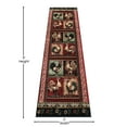 thumbnail image 4 of Emma + Oliver 2x7 Rustic Farmhouse Plush Olefin Accent Rug with Rooster Design and Floral Borders and Natural Jute Backing, 4 of 6