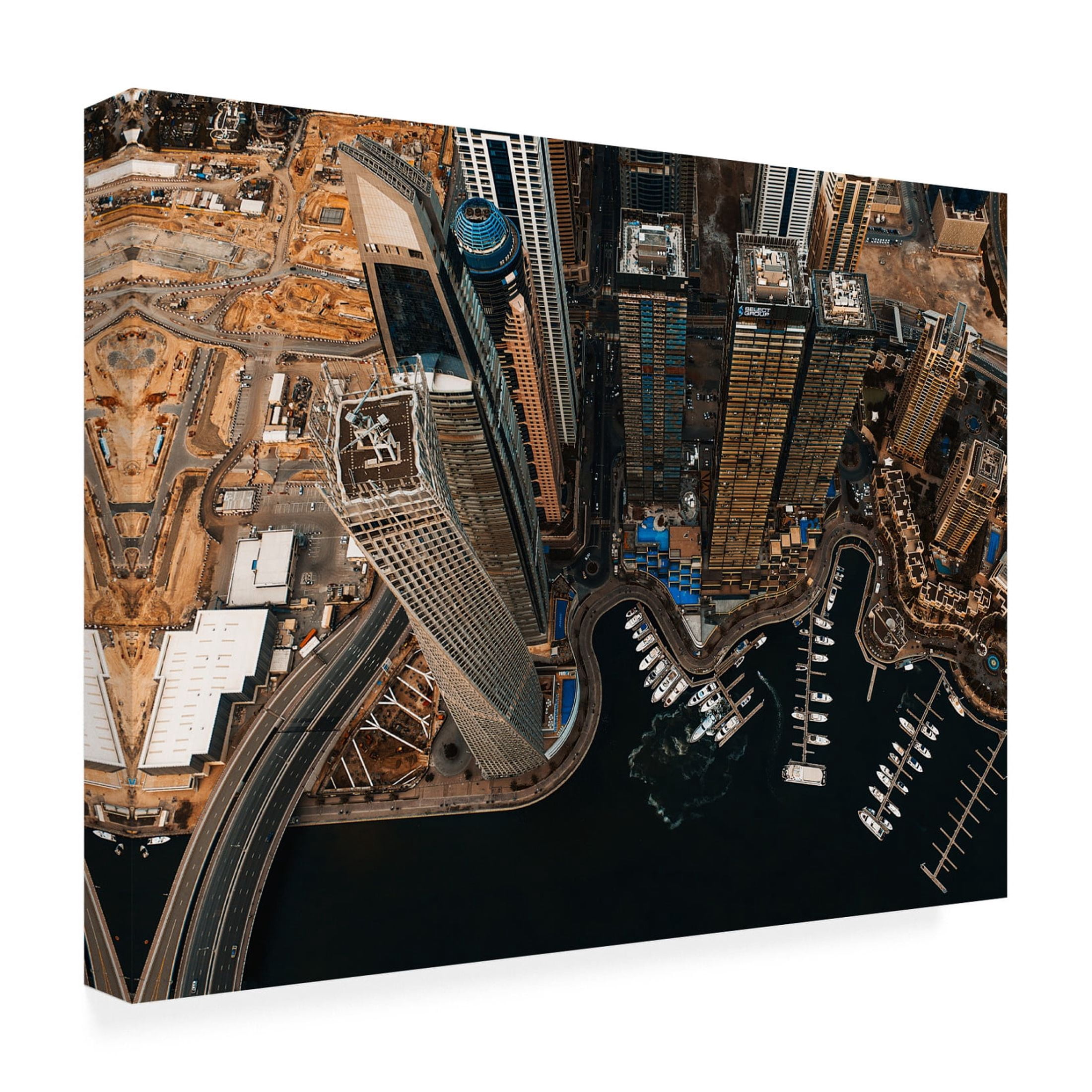Canvas Wall Art - Carmine Chiriaco 'Jbr Dubai' Wall Art for Living Room, Bedroom, or Office Décor by Trademark Fine Art - 19 x 14 Inches