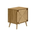 thumbnail image 1 of Monarch Specialties Accent Table, End, Storage, Small, Side, Living Room, Lamp, Light Walnut Laminate, Seagrass, Modern, 1 of 8