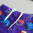 thumbnail image 7 of RUTAYY Toddler Swimsuit Boy 3PCS Swimwear Set Short Sleeve Boys Swim Shirt Swim Trunks Cartoon Rash Guard Bathing Suits Beach Vacation Hawaii Beachwear, 3-4 Years, 7 of 7