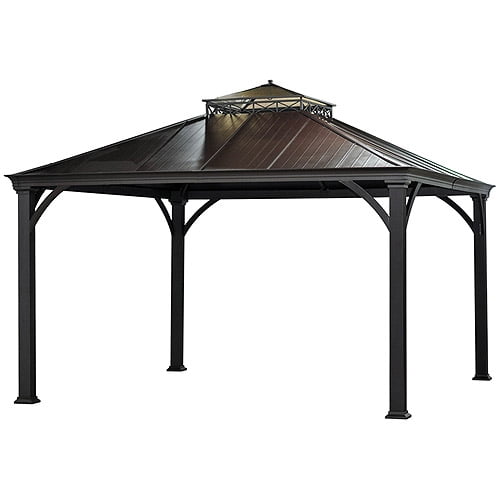 Sunjoy Mayfield Hardtop Gazebo, Light Brown by Sunjoy Industries Group Limited