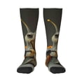 thumbnail image 1 of Fotbe Surreal Weightlifting Snail Calcetas Divertidas Estampadas para Hombre y Mujer, Calcetas de Algodón hasta la Rodilla para Caminar, Correr, Enfermería y Embarazo, 1 of 6