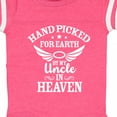 thumbnail image 4 of Inktastic Handpicked for Earth by My Uncle in Heaven with Angel Wings Boys or Girls Baby Bodysuit, 4 of 5
