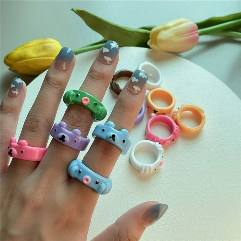 Men Women Girls Squid Octopus Bear Acrylic Cute Lovely Cartoon