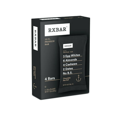 RXBAR Protein Bar 12g Protein Chocolate Sea Salt 4 Ct 7.32 Oz Box
