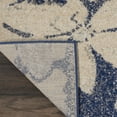 thumbnail image 5 of Nourison Tranquil Distressed Floral Beige/Navy 8' x 10' Area Rug, (8' x 10'), 5 of 8