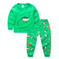 thumbnail image 1 of Conjunto de pijama con estampado navideño para niños y niñas, conjunto de Top y pantalones de manga larga con cuello redondo, ropa familiar xuanjing  unisex, 1 of 2