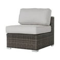 thumbnail image 6 of Living Source International 3 Piece Wicker Sunbrella Sectional Seating Group with Cushions (Brown), 6 of 13