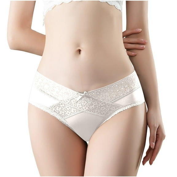 Lmnyox Seamless Briefs for Women Breathable No Show Panties Plus Size Full Coverage Panties Comfort Underwear