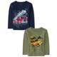thumbnail image 1 of Camiseta The Children's Place Baby-Boys de manga larga, paquete de 2 unidades, 4T, 1 of 3