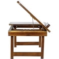 thumbnail image 6 of Wood Desk - Multi-Tasking Tray - Attractive Natural Wood - Light and Portable - Adjustable Angle Top - Perfect for Reading, Studying, Working in Your Bed, on the Couch or Floor, Medium, 6 of 8