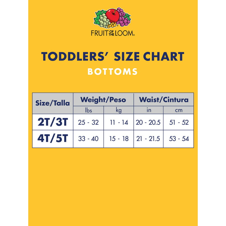 Fruit of the Loom Toddler Girl Brief Underwear, 12 Pack, Sizes 2T-5T