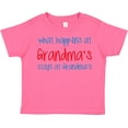 thumbnail image 3 of Inktastic What Happens at Grandma's Boys or Girls Toddler T-Shirt, 3 of 5