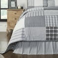 thumbnail image 5 of VHC Brands, Sawyer Mill Ticking Stripe Queen Bed Skirt, Black, 60x80x16, 5 of 5