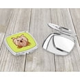thumbnail image 3 of Checkerboard Lime Green Yorkie Yorkishire Terrier Compact Mirror BB1266SCM, 3 of 4