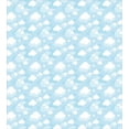 thumbnail image 3 of Ambesonne Blue Sky Duvet Cover Sets, Rhythmic Clouds Graphic, 2-Queen, Pale Blue White, 3 of 7