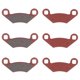 thumbnail image 1 of MOTOKU Pastillas de freno delanteras y traseras para Hawkeye Outlaw Predator 500 Sportsman 400 570 EPS 800 EFI, 1 of 1