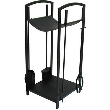 

Pleasant Hearth FA011TL Steel Fireplace Tools and Log Bin