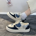 thumbnail image 4 of Zapatos blancos pequeños de estilo japonés con cabeza grande para mujer, primavera y otoño, estilo coreano, estilo universitario, suela gruesa, zapatillas casuales para estudiantes que combinan con, 4 of 6