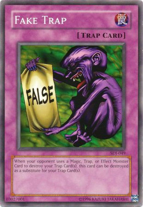 YuGiOh Joey Starter Deck Fake Trap SDJ-049 - Walmart.com ...