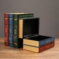 thumbnail image 4 of Caja De Libros Falsa, Cajas Decorativas Para Libros, Estuche De Almacenamiento Para Exhibición, Caja De Almacenamiento De Joyas Con Forma De Libro Vintage Para Tomar Fotos,, 4 of 7