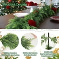 thumbnail image 2 of Guvpev 9FT Christmas Cedar Garland, Real Touch Winter Pine Garland, Artificial Cypress Greenery Garland, Indoor & Outdoor Holiday Decor for Mantel, Stairs, Table, Porch, Wall, Christmas Decoraitons, 2 of 8