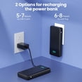 thumbnail image 4 of Banco de energía APHUWJ 33800 mAh USB C 25 W de carga rápida y QC 4.0, 4 of 7