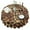 Orange And Brown, variant on Leopard Pattern Purple Round Tablecloth 60"x60",Wrinkle Wipeable Table Cloth for Kitchen Dining Room Picnic Patio Party