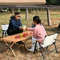 thumbnail image 3 of Detachable Folding Chair Portable Camping Chair Lightweight Lawn Chair with, 3 of 8