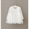 thumbnail image 2 of Toddler Girls Cotton Spring And Autumn Netting Dress Casual A Line Dresses, 2 of 3