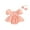 Orange, variant on Bagilaanoe Newborn Baby Girl Summer Rompers Dress Floral Print Short Sleeve Bodysuits + Headband 3M 6M 12M 18M Infant Patchwork A-line Dresses