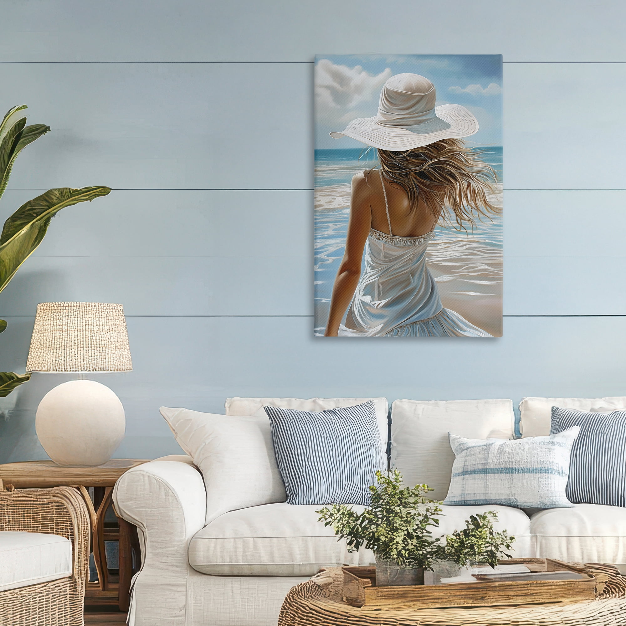 Stupell Industries Seaside Breeze & Flowing Dress Canvas Wall Art, design by Imagine It Images