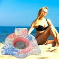 thumbnail image 5 of Pool Floats Inflatable Floating Lounger Chair Water Hammock Raft Swimming Ring Pool Float,Inflatable Pool Floats Adult Beach Floats Ocean Pool Chairs with Cupphones for Beach Lake Party, 5 of 6