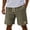 Green, variant on Besolor Men's Shorts Cotton Linen Casual Elastic Waist Drawstring Summer Lightweight Loose Beach Shorts with Pockets(X-Large,White)