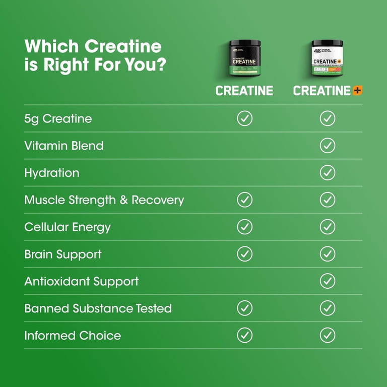 l carnitine or creatine mono L-Carnitine vs Creatine: Benefits, Formulation & Supplement Manufacturing Increased Muscle Gains Optimum Nutrition Creatine, 2500 mg,