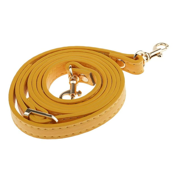 Correa de correa de cuero PU ajustable para accesorios de reparación de bolsos Amarillo Hugo Correas de bolso