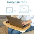 thumbnail image 2 of LapGear Bamboo Lap Desk for up to 17.3" Laptops, Multiple Colors, 2 of 6