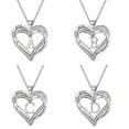thumbnail image 5 of BGZLEU Heart Initial Necklace for Women, Silver Dainty Letter Pendant Necklaces, Personalized Initial Charm Alphabet Jewelry Valentines Mother's Day Anniversary Christmas Birthday Gift（D）, 5 of 8