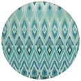 thumbnail image 2 of Addison Rugs Chantille Indoor/Outdoor Transitional Southwest Teal Washable Round Rug, 8' x 8', 2 of 6
