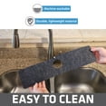 thumbnail image 3 of Drymate Faucet Splash Guard Mat for Kitchen & Bathroom Sink, Low-Profile Countertop Drip Protector Drying Pad, Prevents Water Stains, Absorbent/Waterproof Fabric Can Be Cut to Fit & Washed (USA Made), 3 of 9