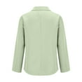 thumbnail image 5 of Baberdicy Army Green Women's Autumn And Winter Long Sleeved Button Solid Color Cardigan Small Suit Jacket, L, 5 of 5
