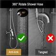 thumbnail image 4 of Shower Hose with 360 Degree Swivel, Heat-Resistant Material for Enhanced Safety in Your Bathroom (1.5m Length), 4 of 5
