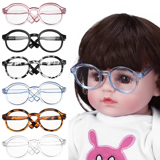 6 gafas de sol para muñecas, minigafas de sol para muñecas, accesorios para casa de muñecas en miniatura.