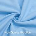 thumbnail image 2 of Twin 2-Piece Duvet Cover Set with 1 Pillow Shams, Brushed Microfiber, Easy Snap Zipper & Corner Ties, Sky Blue, Ntbay | Comforter Not Included, 2 of 6