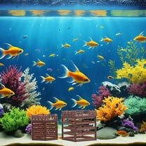 WEUVEB Brown Aquarium Platform for Fish Tank and Terrarium Decor, Versatile Stand for Home and Office Display