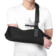 thumbnail image 1 of Forearm FBA Medically Mesh Adjustable Forearm Sling Breathable Shoulder, Neck, Wrist Strap, Arm Fracture Sling, Shoulder and Elbow Dislocation Fixation Strap, Black, 1 of 8