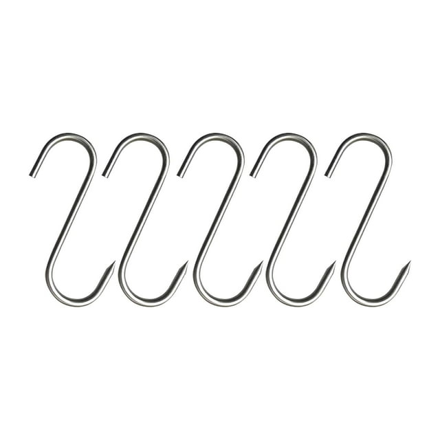 Ganchos Para Carne De 5 Uds., Gancho Metálico Resistente Para Procesamiento De Carne Para Colgar En Secado De Barbacoa